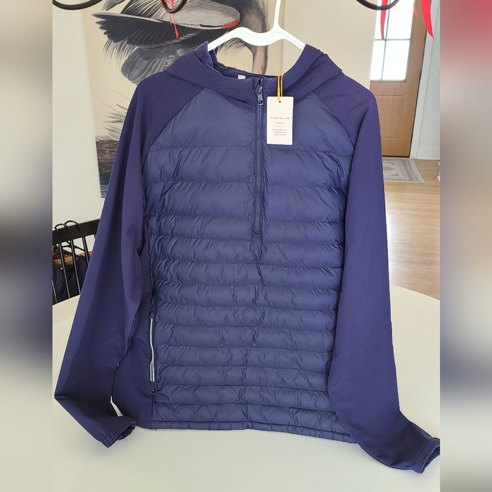 Peter Millar All Course Half-Zip Hoodie Jacket - New with tags - Size L